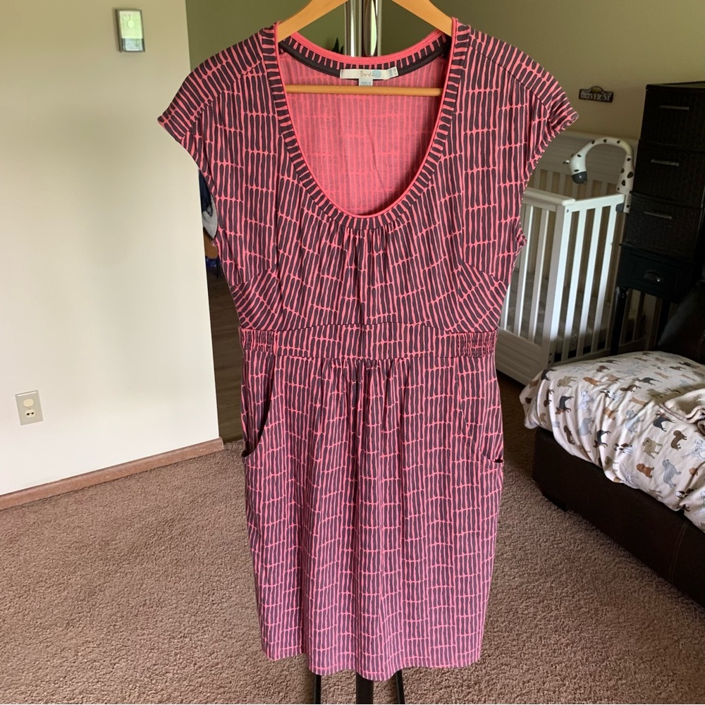 Boden Scoop Neck Jersey Midi Dress Pink 6